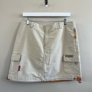 Vintage‎ 90's American Eagle Cargo Mini Skirt - Khaki Size 10